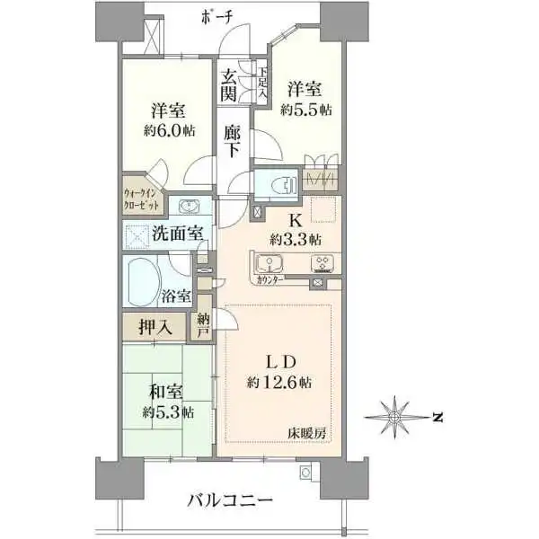 プラウドシティ金町ガーデン 間取図