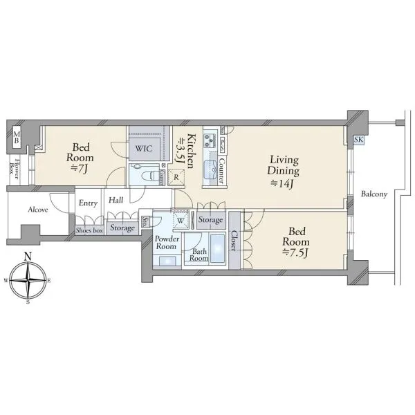 グランドメゾン東戸塚４番館 間取図