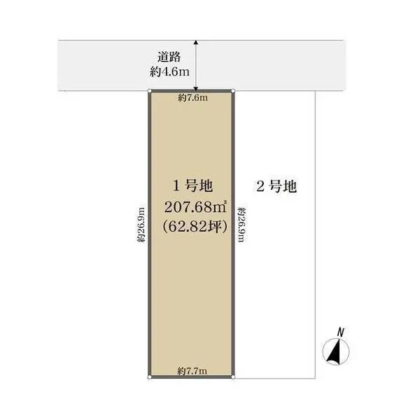 芦屋市松浜町 区画図