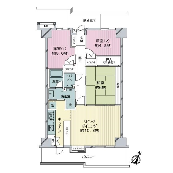 ライネスハイム志村 間取図