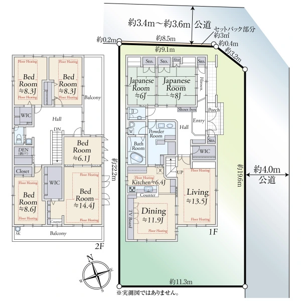 東大阪市花園西町１丁目 間取図