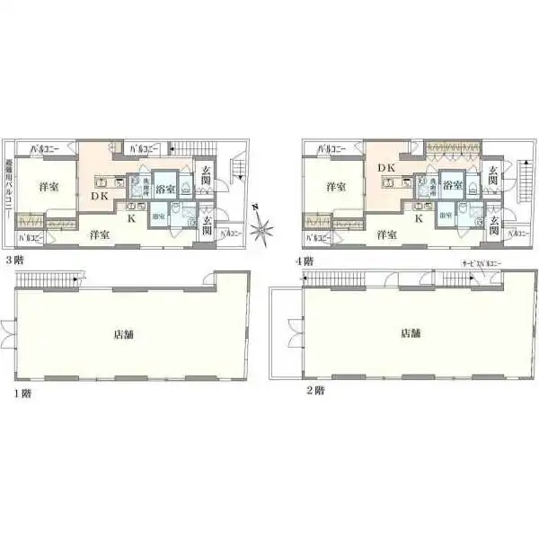 西新宿８丁目　一棟ビル 間取図