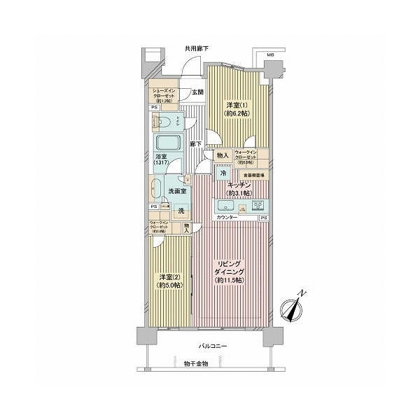 プライム西八王子 間取図