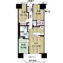 ル・サンク守口 3LDK、専有面積67.15m2のお部屋です♪