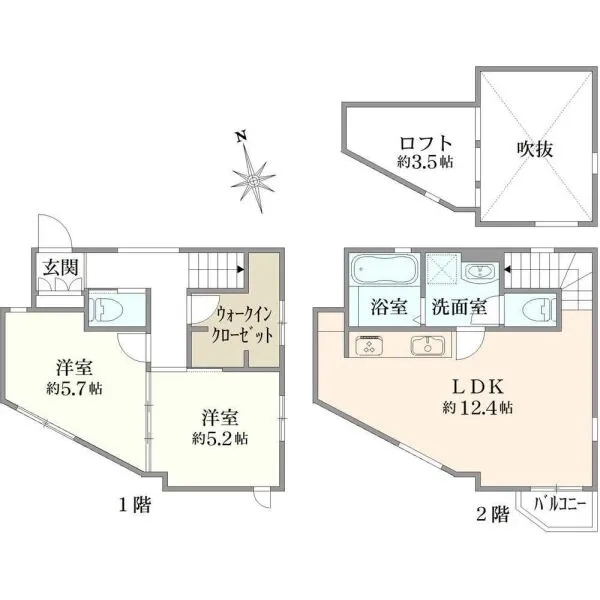 小金井市貫井南町２丁目 間取図