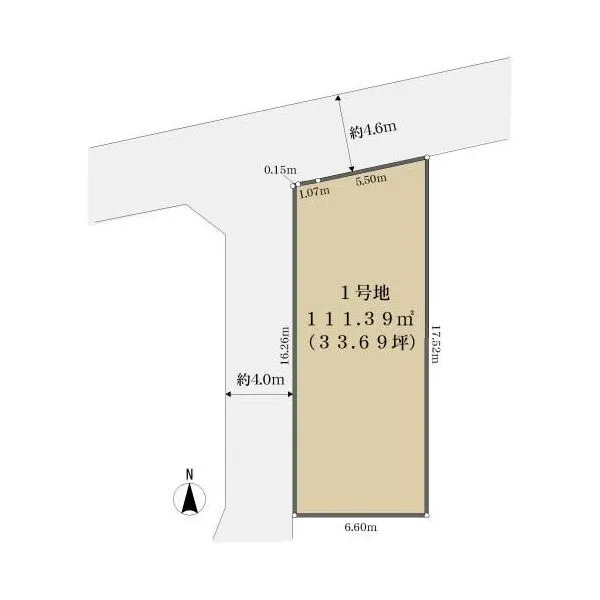 京都市西京区山田開キ町 区画図