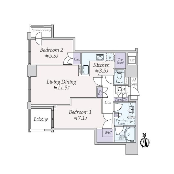 シティタワー西梅田 間取図