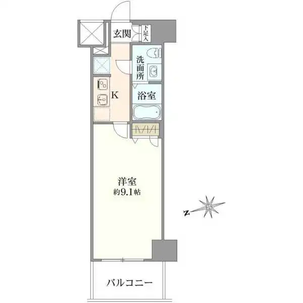ジェノヴィア新宿グリーンヴェール 間取図
