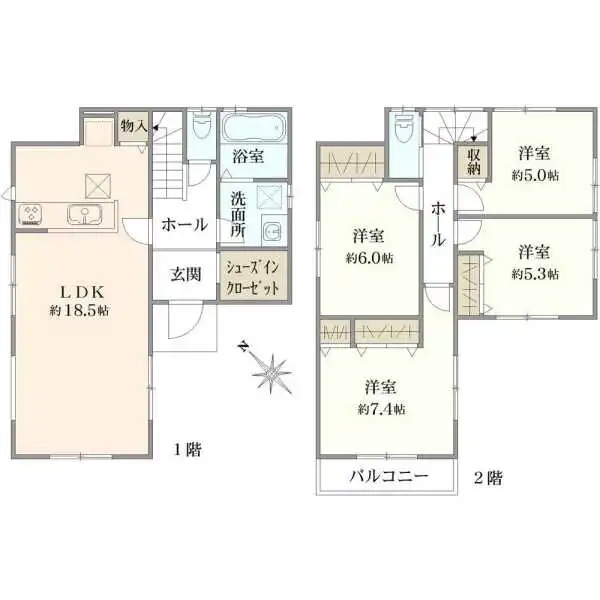 横浜市旭区二俣川１丁目 間取図