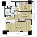 ランズ北田辺 間取図