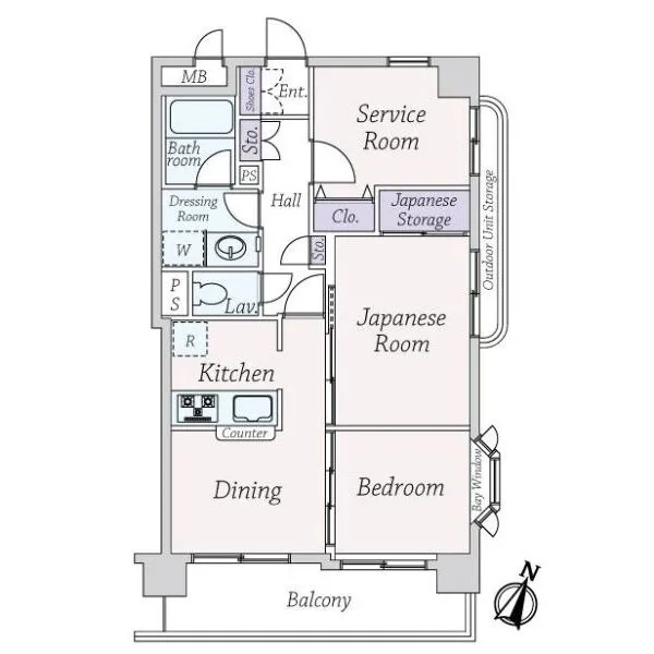 ワコーレ平塚２ 間取図