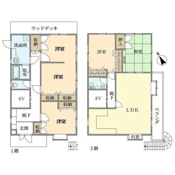西宮市神園町 間取図