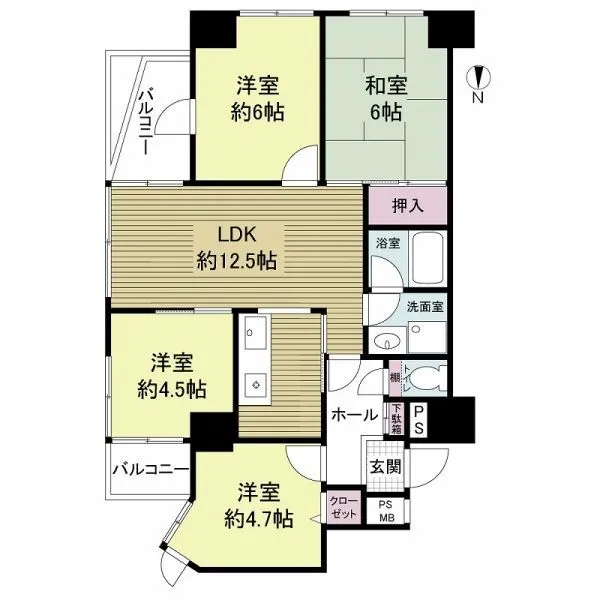 シンフォニーリサーチパークEast 間取図