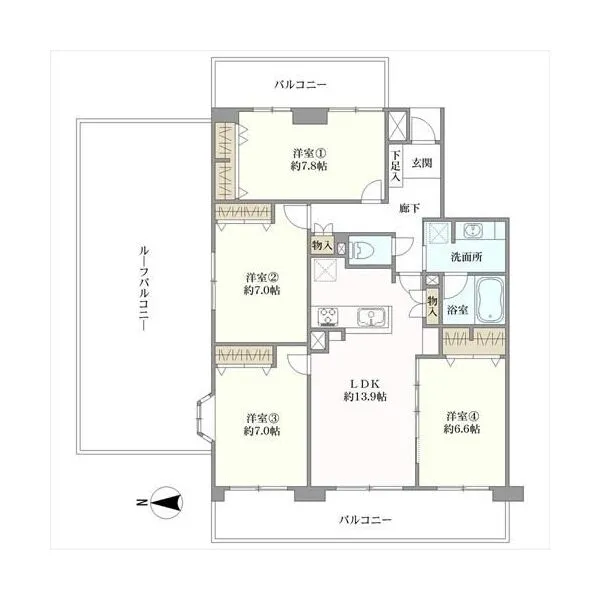 ファミールヒルズ哲学堂公園 間取図