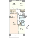 京成サンコーポ稲毛壱号棟 間取図