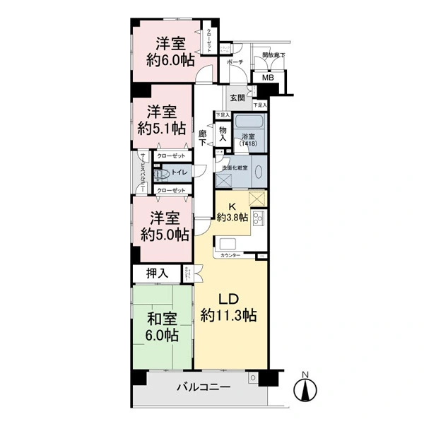 ライフピア流山平和台 間取図