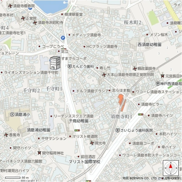 ワコーレ須磨アネックス 現地案内図