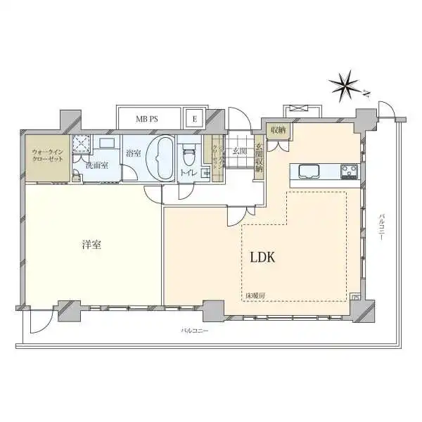 ライオンズタワー神戸元町 間取図