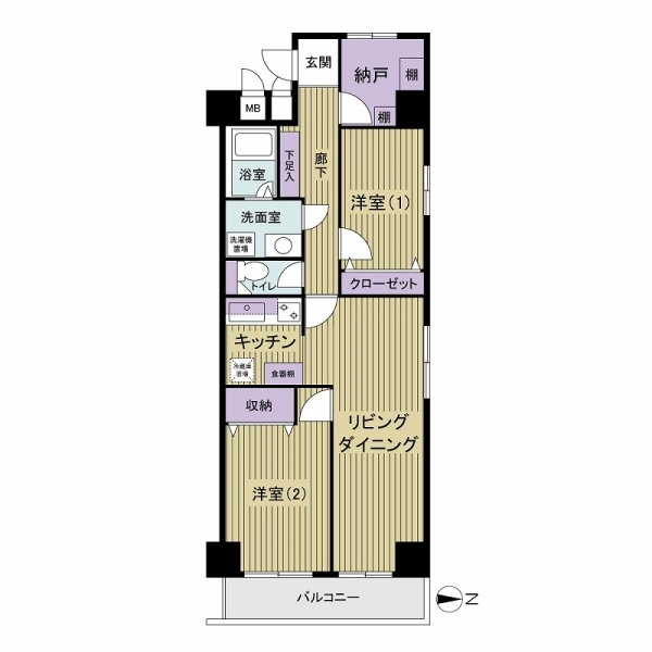 町屋ビューハイツ 間取図