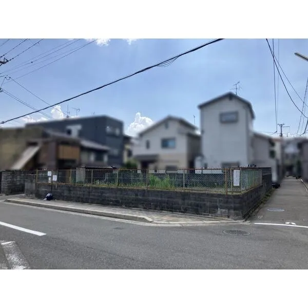 京都市北区紫野南舟岡町 前面道路含む土地写真