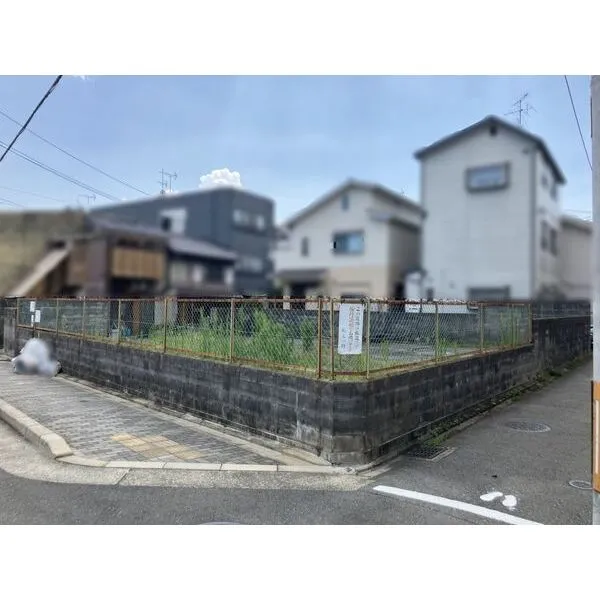 京都市北区紫野南舟岡町 前面道路含む土地写真
