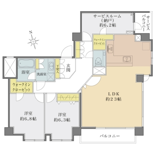 ストーク目白ウエステリア 間取図