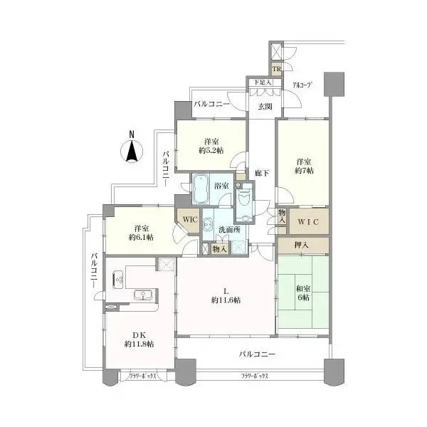 ルネ千里中央 間取図