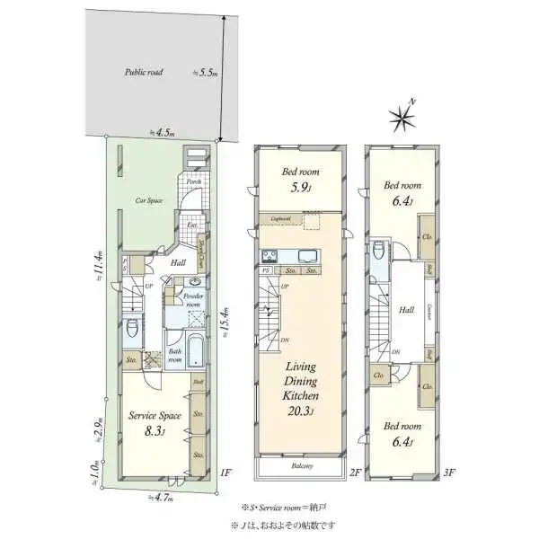 大田区田園調布１丁目 間取図
