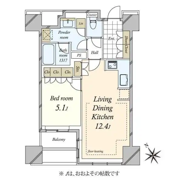 パークコート神宮前 間取図