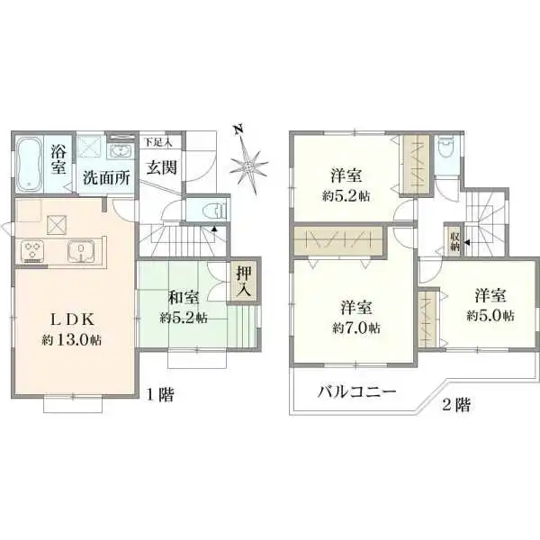 小平市小川町１丁目 間取図