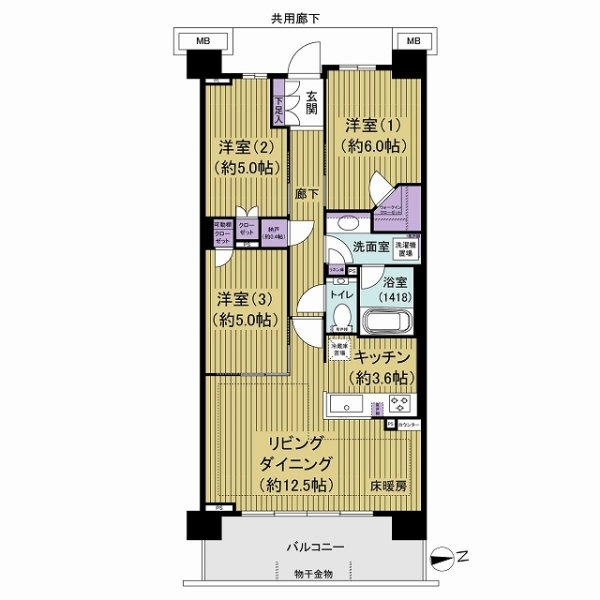 ブリリアシティ三鷹サクラコート 間取図