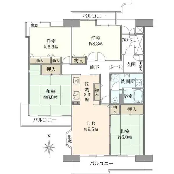 パークサイド光が丘 間取図