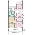 シャンボール第2岡本 間取図