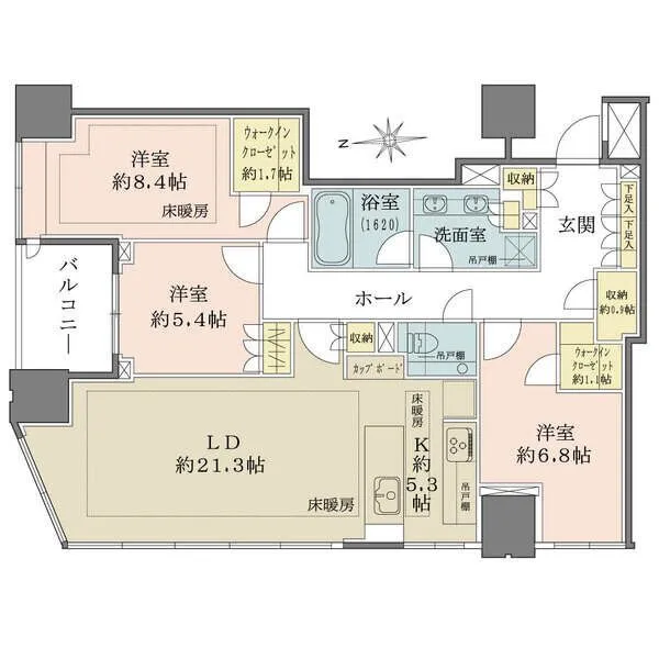 パークコート　ザ・三番町ハウス 間取図