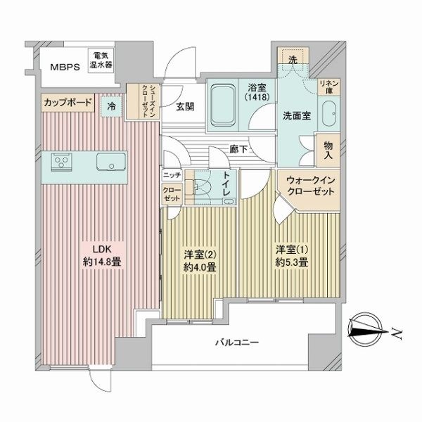ブランズ四番町 間取図