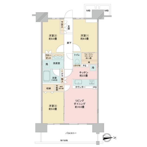 ウエリス浦和美園サウステラス 間取図
