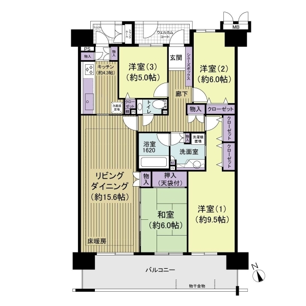 ルネグランディア 間取図