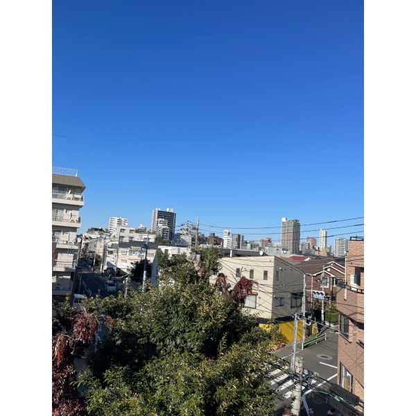 コート目黒東が丘 ルーフバルコニーからの眺望になります。