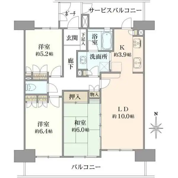 サウスフロンテージ町田参宮橋 間取図