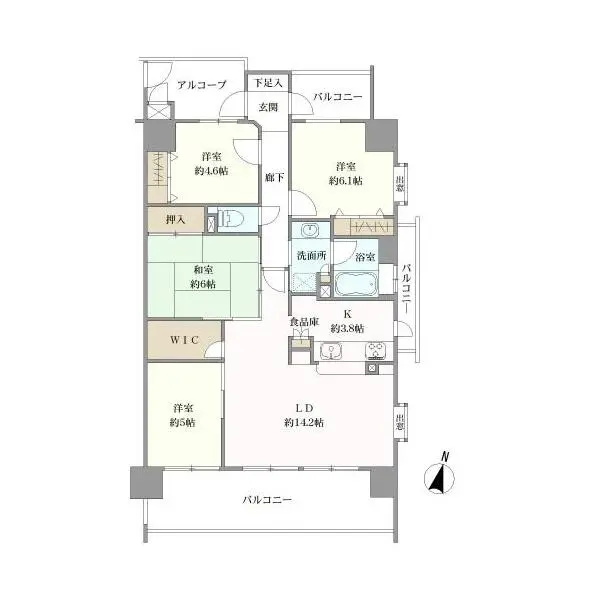 バンベール鶴見通 間取図