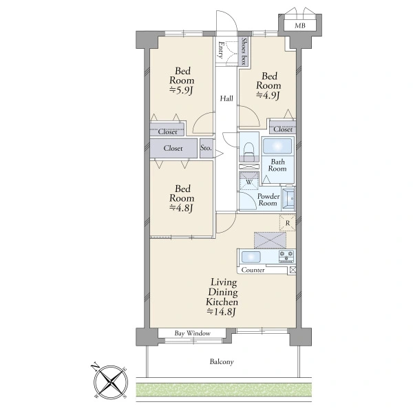 レックス柏逆井 間取図