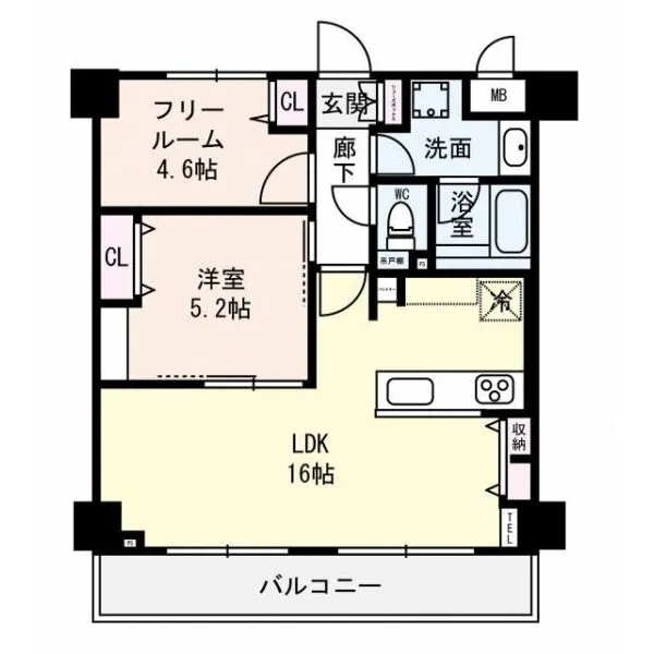 ローレル春日野道 間取り図