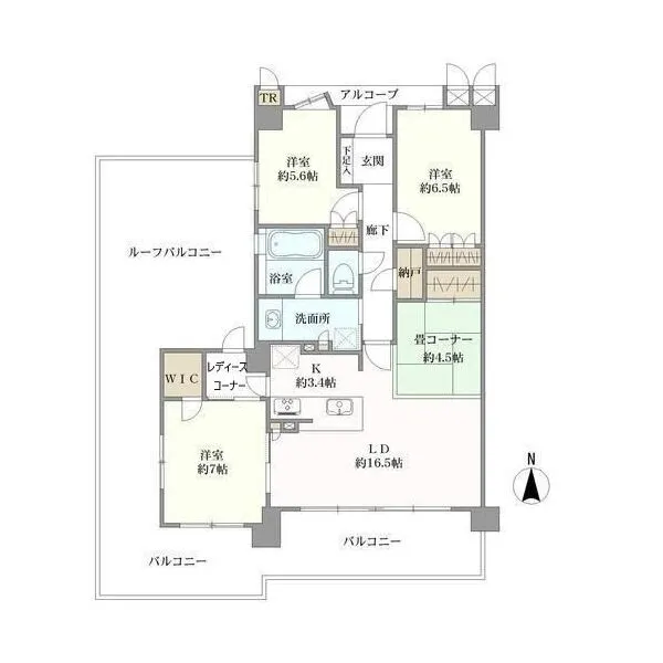 ローレルコート鳥栖 間取図