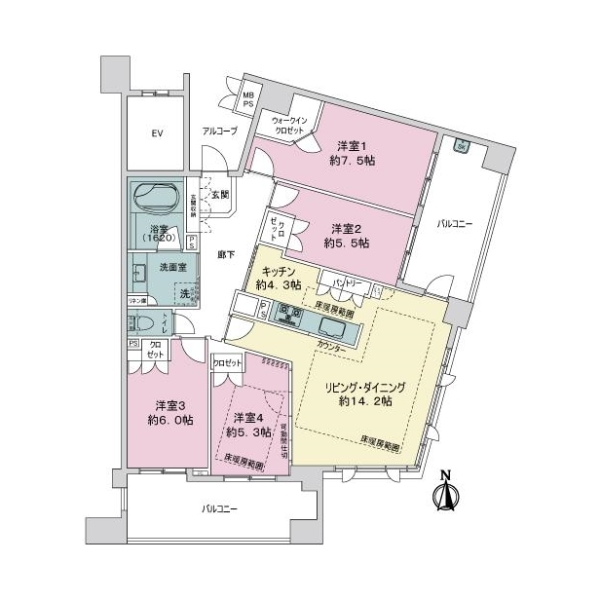 ライオンズガーデン千種アーススクエア 間取図