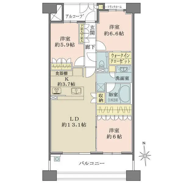 セントラルガーデン・レジデンス徳川明倫町 間取図
