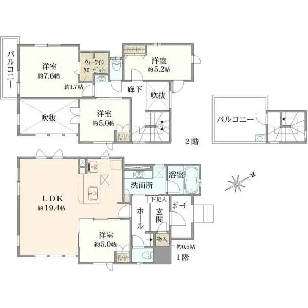 国分寺市日吉町２丁目 間取図