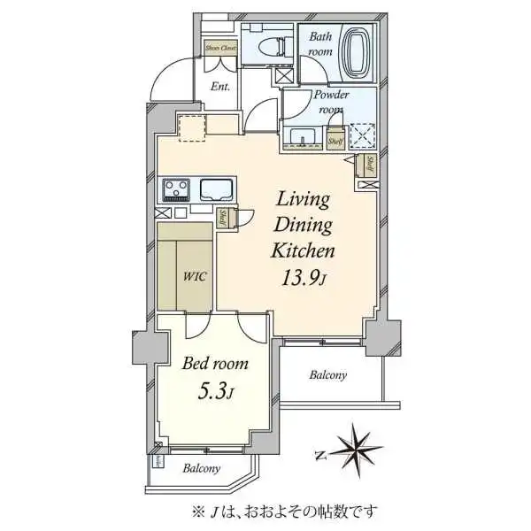 リ・プレゼ恵比寿 間取図