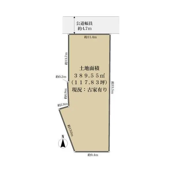 京都市右京区龍安寺塔ノ下町 間取図