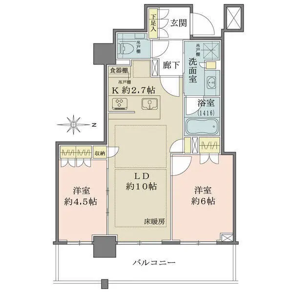 ザ・パークハウス久屋大通ローレルタワー 間取図