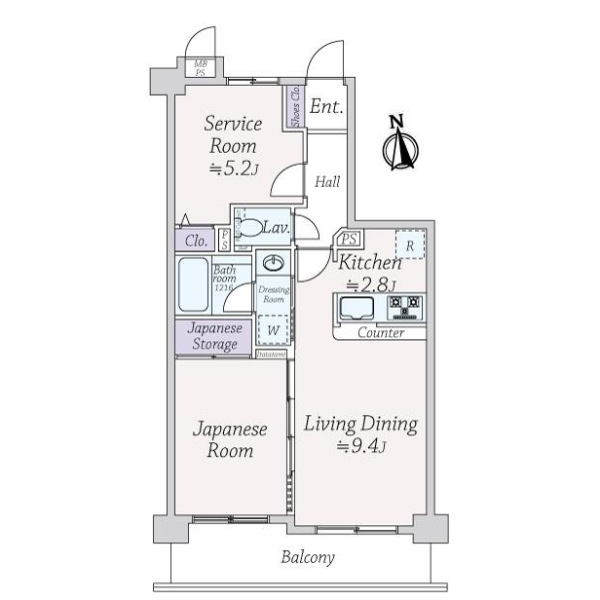 ライオンズマンション吉祥寺南 間取図